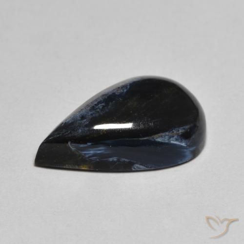 Pietersite Multicolore naturelle En forme de poire, 4.12 ct, Opaque