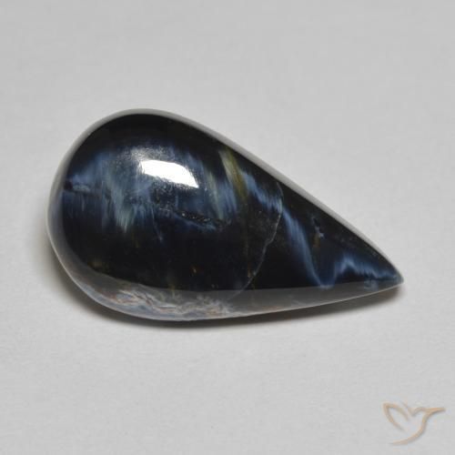 Pietersite Multicolore naturelle En forme de poire, 5.44 ct, Opaque
