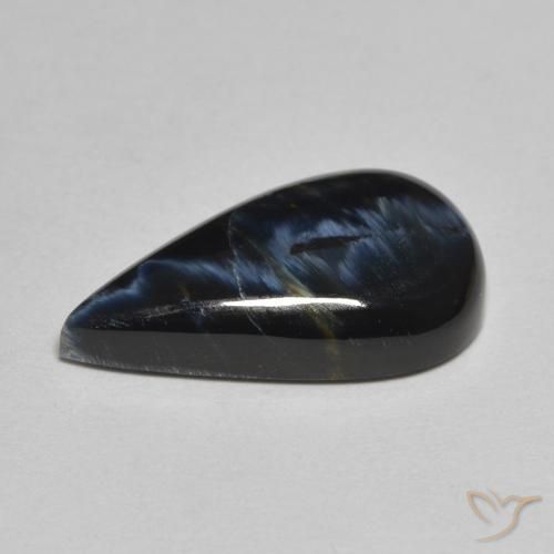 Pietersite Multicolore naturelle En forme de poire, 5.44 ct, Opaque