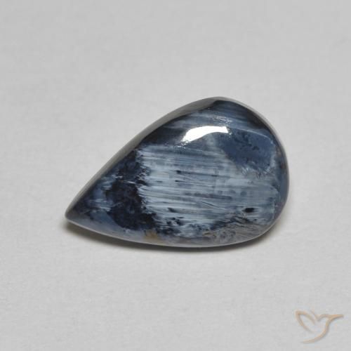 Pietersite Multicolore naturelle En forme de poire, 1.58 ct, Opaque