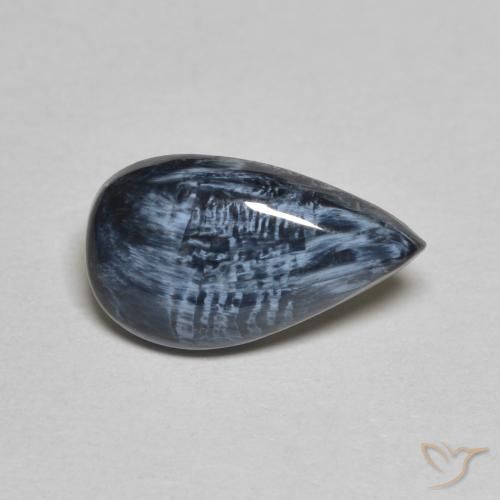 1.79ct Naturel Multicolore Pietersite, En forme de poire, Opaque
