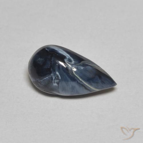 Pietersite Multicolore naturelle En forme de poire, 0.95 ct, Opaque