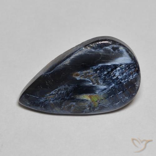 Pietersite Multicolore naturelle En forme de poire, 4.73 ct, Opaque