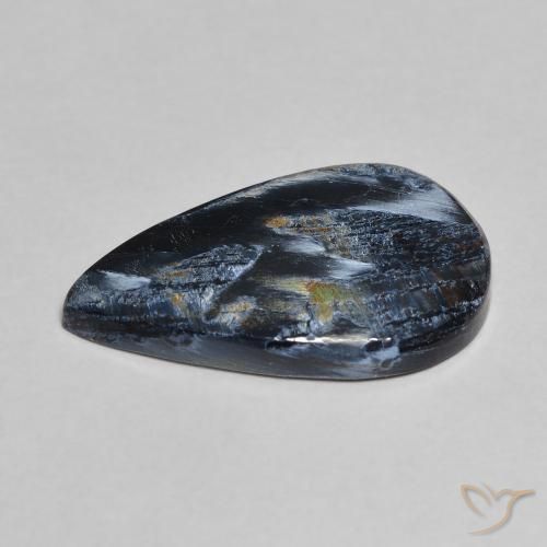 Pietersite Multicolore naturelle En forme de poire, 4.73 ct, Opaque