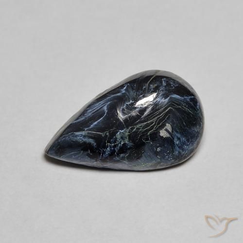 2.17ct Naturel Multicolore Pietersite, En forme de poire, Opaque