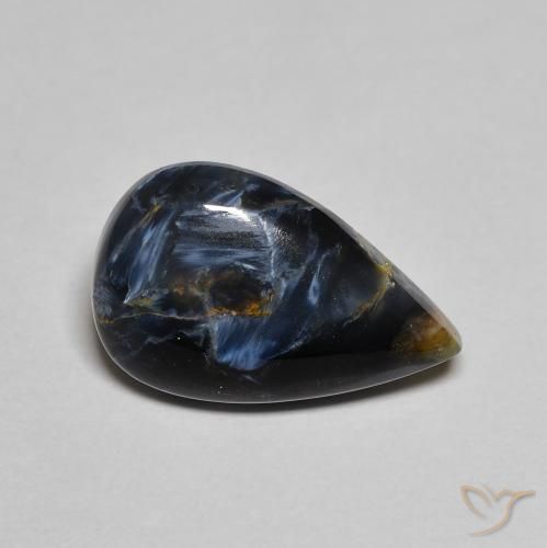Pietersite Multicolore naturelle En forme de poire, 2.85 ct, Opaque
