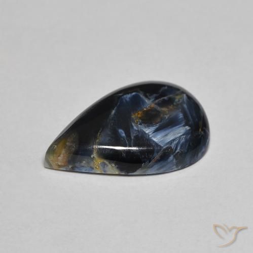 Pietersite Multicolore naturelle En forme de poire, 2.85 ct, Opaque
