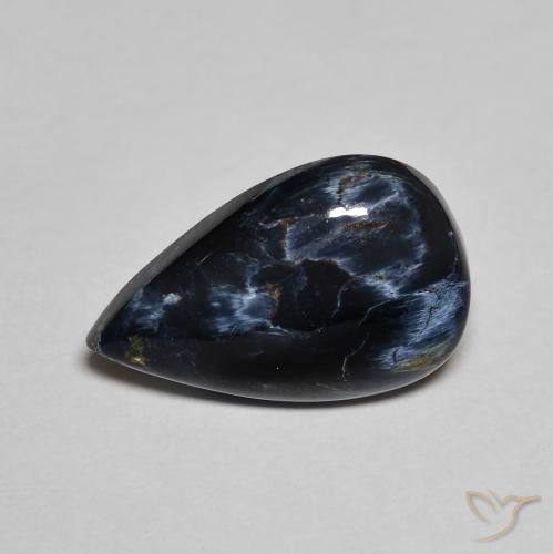 3.82ct Naturel Multicolore Pietersite, En forme de poire, Opaque