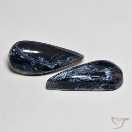 Shop natural 9.90ct Multicolore Pietersite gems, En forme de poire, from Namibie at GemSelect. In stock, global shipping!
