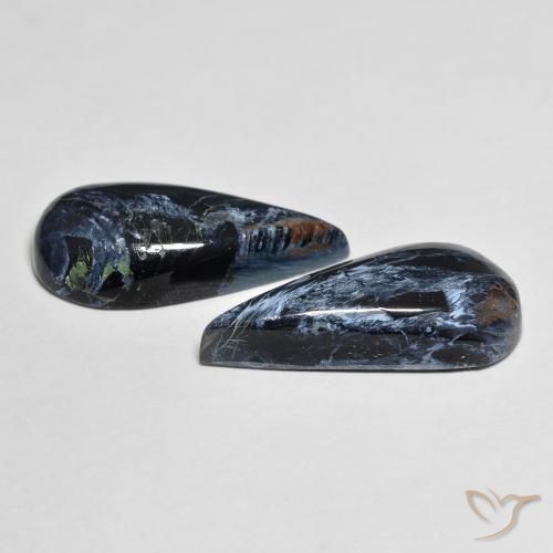 Shop natural 9.90ct Multicolore Pietersite gems, En forme de poire, from Namibie at GemSelect. In stock, global shipping!