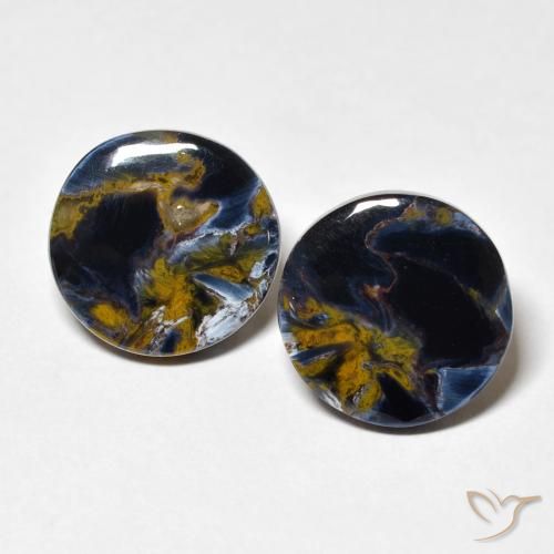 9.29ctw Naturel Multicolore Pietersite, Tour, Opaque