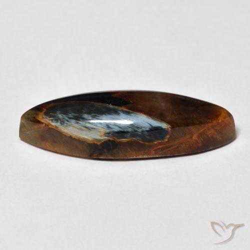Pietersite Multicolore naturelle Marquise, 5.90 ct, Opaque