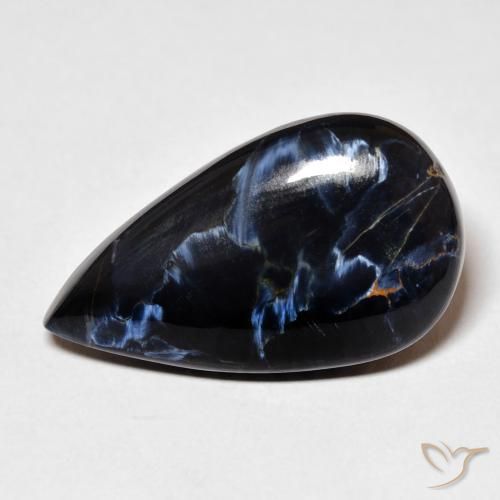 13.53ct Naturel Multicolore Pietersite, En forme de poire, Opaque