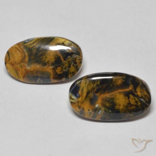 4.37ctw Naturel Multicolore Pietersite, ovale, Opaque