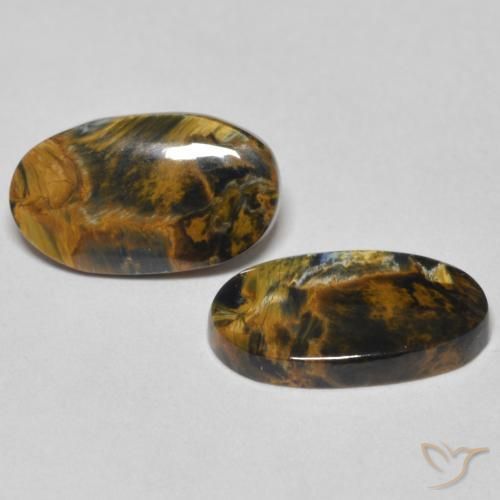 Shop natural 4.37ct Multicolore Pietersite gems, ovale, from Namibie at GemSelect. In stock, global shipping!