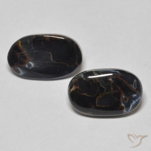 5.53ctw Naturel Multicolore Pietersite, ovale, Opaque