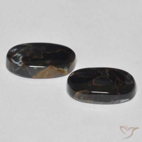 Shop natural 5.53ct Multicolore Pietersite gems, ovale, from Namibie at GemSelect. In stock, global shipping!