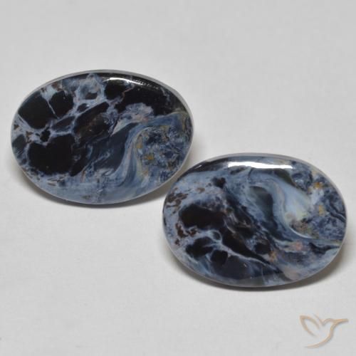 10.23ctw Naturel Multicolore Pietersite, ovale, Opaque