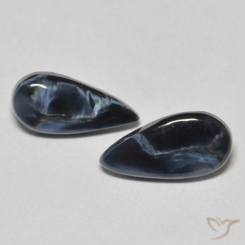 2.60ctw Naturel Multicolore Pietersite, En forme de poire, Opaque