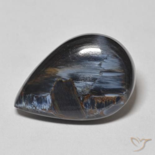 10.69ct Naturel Multicolore Pietersite, En forme de poire, Opaque