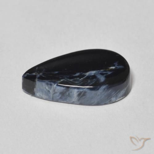 Pietersite Multicolore naturelle En forme de poire, 3.60 ct, Opaque