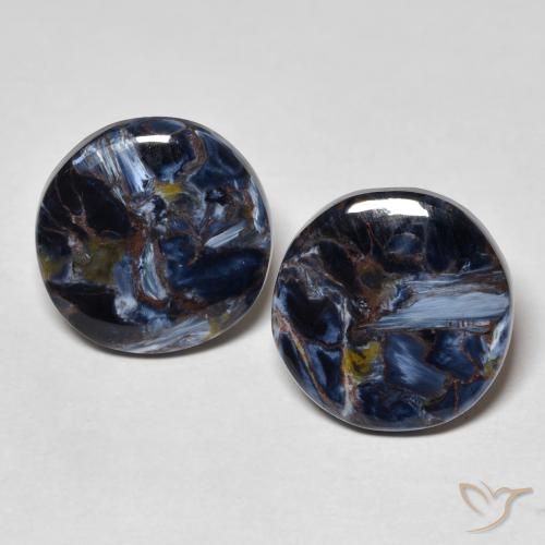 9.69ctw Naturel Multicolore Pietersite, Tour, Opaque