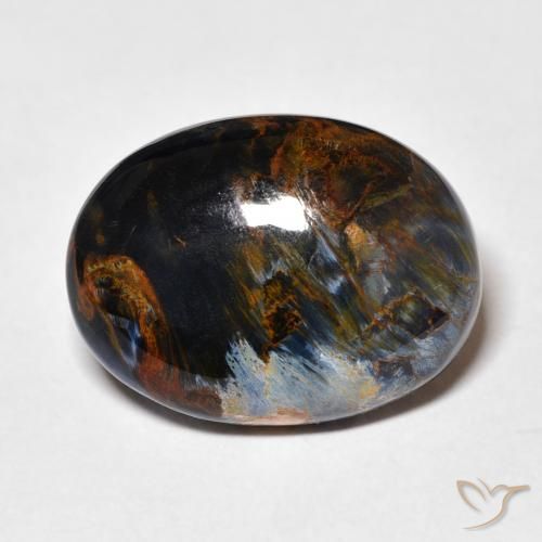 10.88ct Naturel Multicolore Pietersite, ovale, Opaque