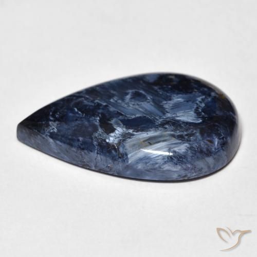 Pietersite Multicolore naturelle En forme de poire, 8.99 ct, Opaque