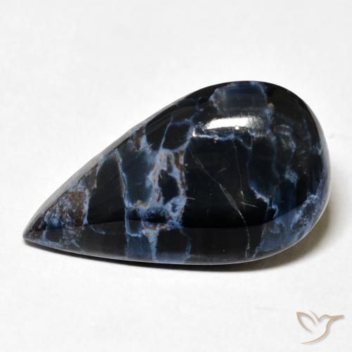 9.10ct Naturel Multicolore Pietersite, En forme de poire, Opaque
