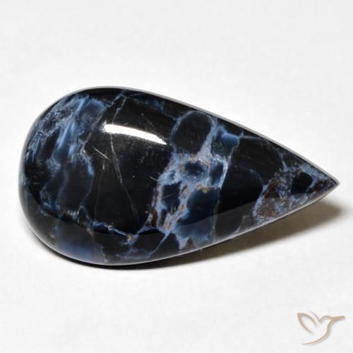 Pietersite Multicolore naturelle En forme de poire, 9.10 ct, Opaque