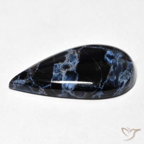 Pietersite Multicolore naturelle En forme de poire, 9.10 ct, Opaque