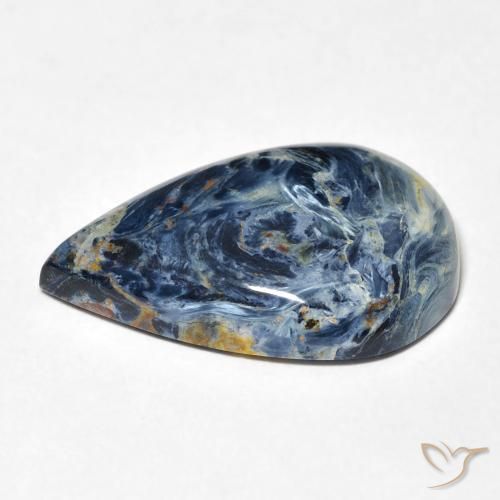Pietersite Multicolore naturelle En forme de poire, 9.09 ct, Opaque
