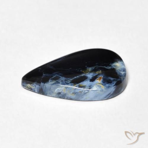 Pietersite Multicolore naturelle En forme de poire, 2.46 ct, Opaque