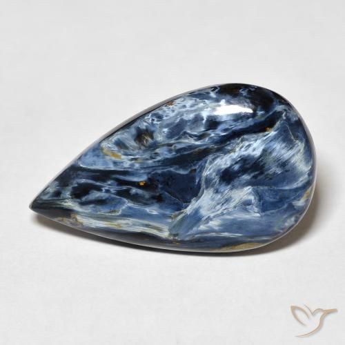 8.76ct Naturel Multicolore Pietersite, En forme de poire, Opaque