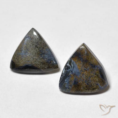 3.35ctw Naturel Multicolore Pietersite, Trillion, Opaque