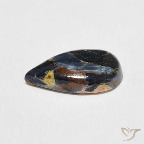 Pietersite Multicolore naturelle En forme de poire, 1.32 ct, Opaque
