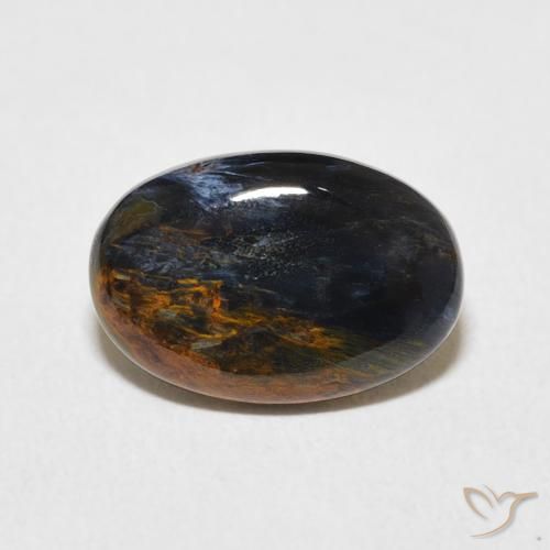 2.74ct Naturel Multicolore Pietersite, ovale, Opaque