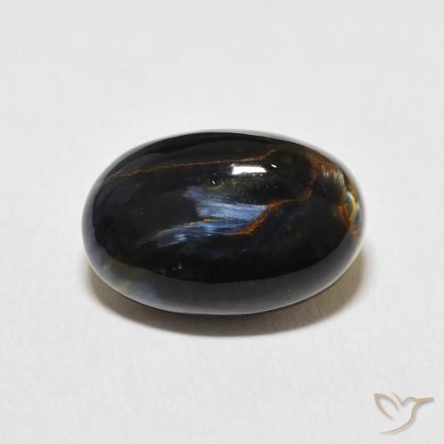 6.38ct Naturel Multicolore Pietersite, ovale, Opaque