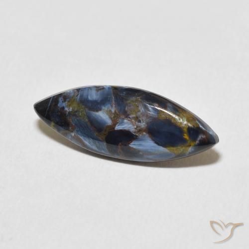Pietersite Multicolore naturelle Marquise, 3.36 ct, Opaque