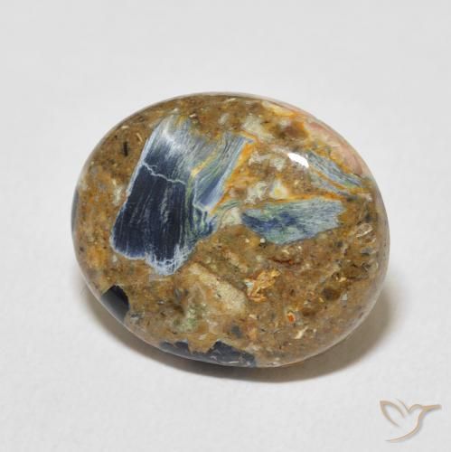 Pietersite Multicolore naturelle ovale, 7.32 ct, Opaque