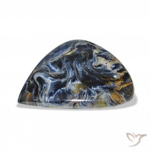 Pietersite Multicolore naturelle En forme de poire, 43.05 ct, Opaque