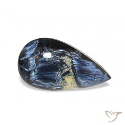 Pietersite Multicolore naturelle En forme de poire, 9.08 ct, Opaque