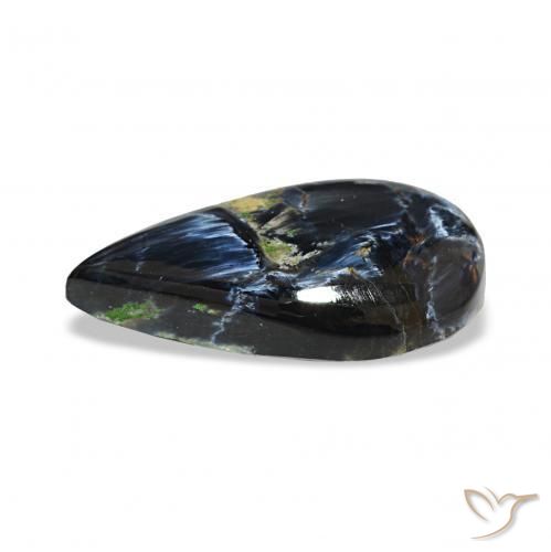 Pietersite Multicolore naturelle En forme de poire, 9.08 ct, Opaque