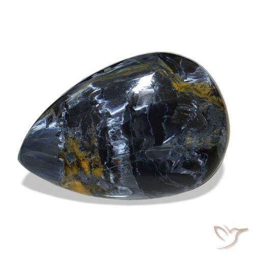 7.73ct Multicolore Pietersite, En forme de poire, Opaque