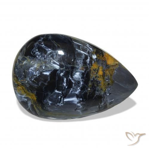 Pietersite Multicolore naturelle En forme de poire, 7.73 ct, Opaque