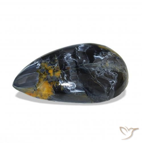 Pietersite Multicolore naturelle En forme de poire, 7.73 ct, Opaque
