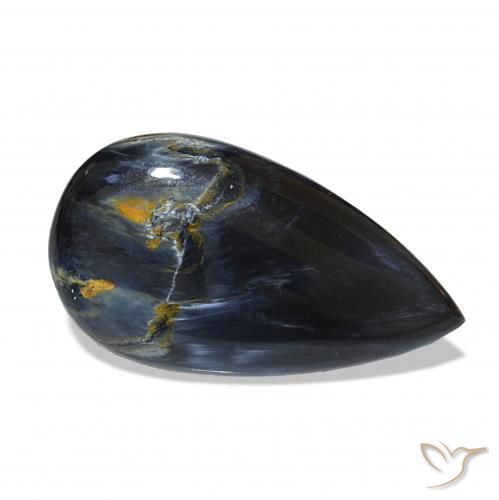 Pietersite Multicolore naturelle En forme de poire, 7.15 ct, Opaque