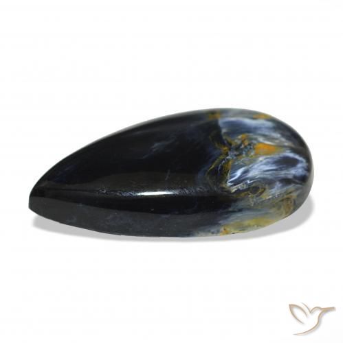 Pietersite Multicolore naturelle En forme de poire, 7.15 ct, Opaque