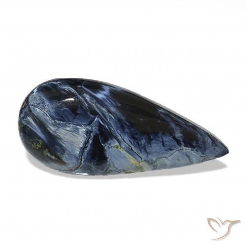 Pietersite Multicolore naturelle En forme de poire, 7.76 ct, Opaque