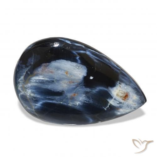 Pietersite Multicolore naturelle En forme de poire, 12.13 ct, Opaque